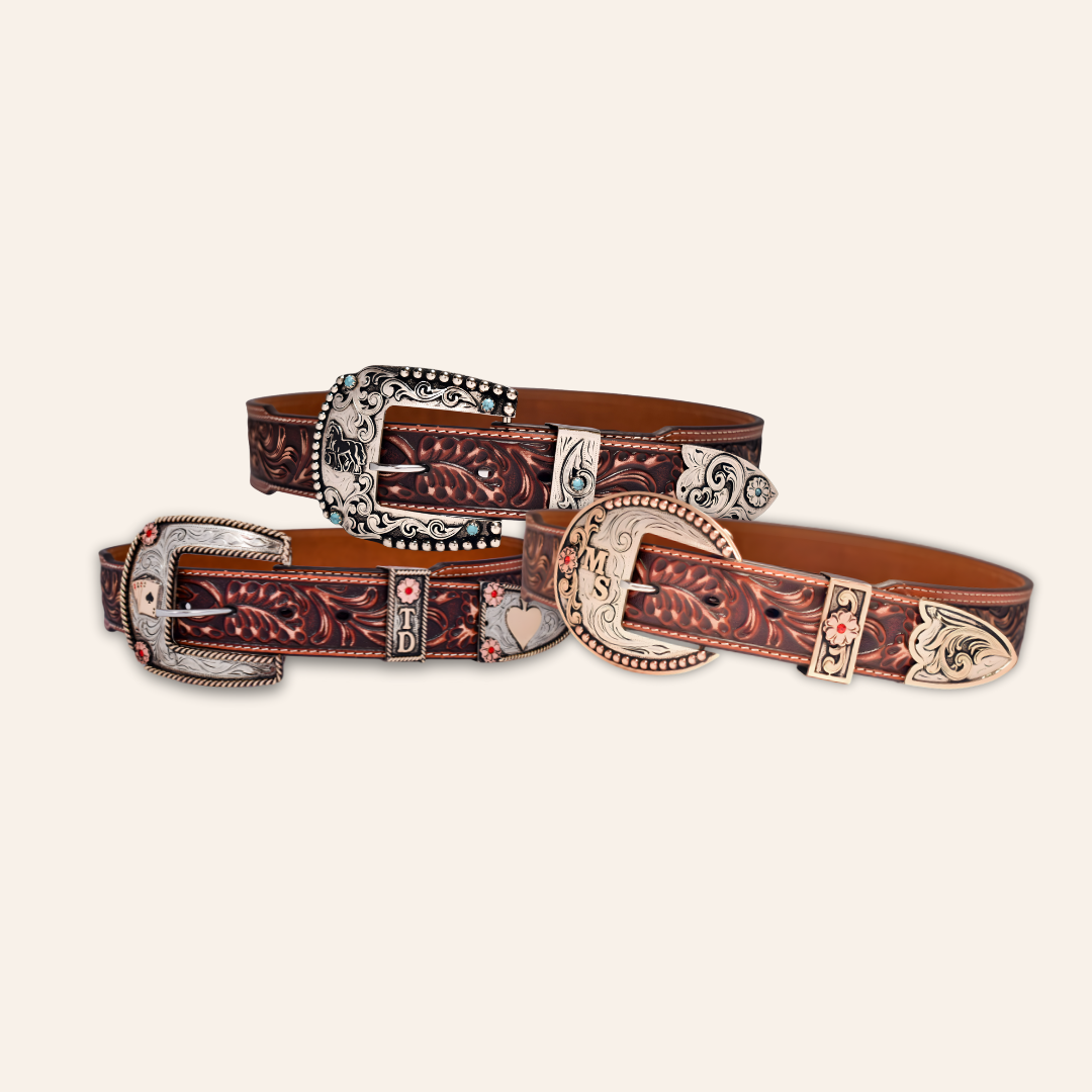 CUSTOM THREE PIECE BELT BUCKLES